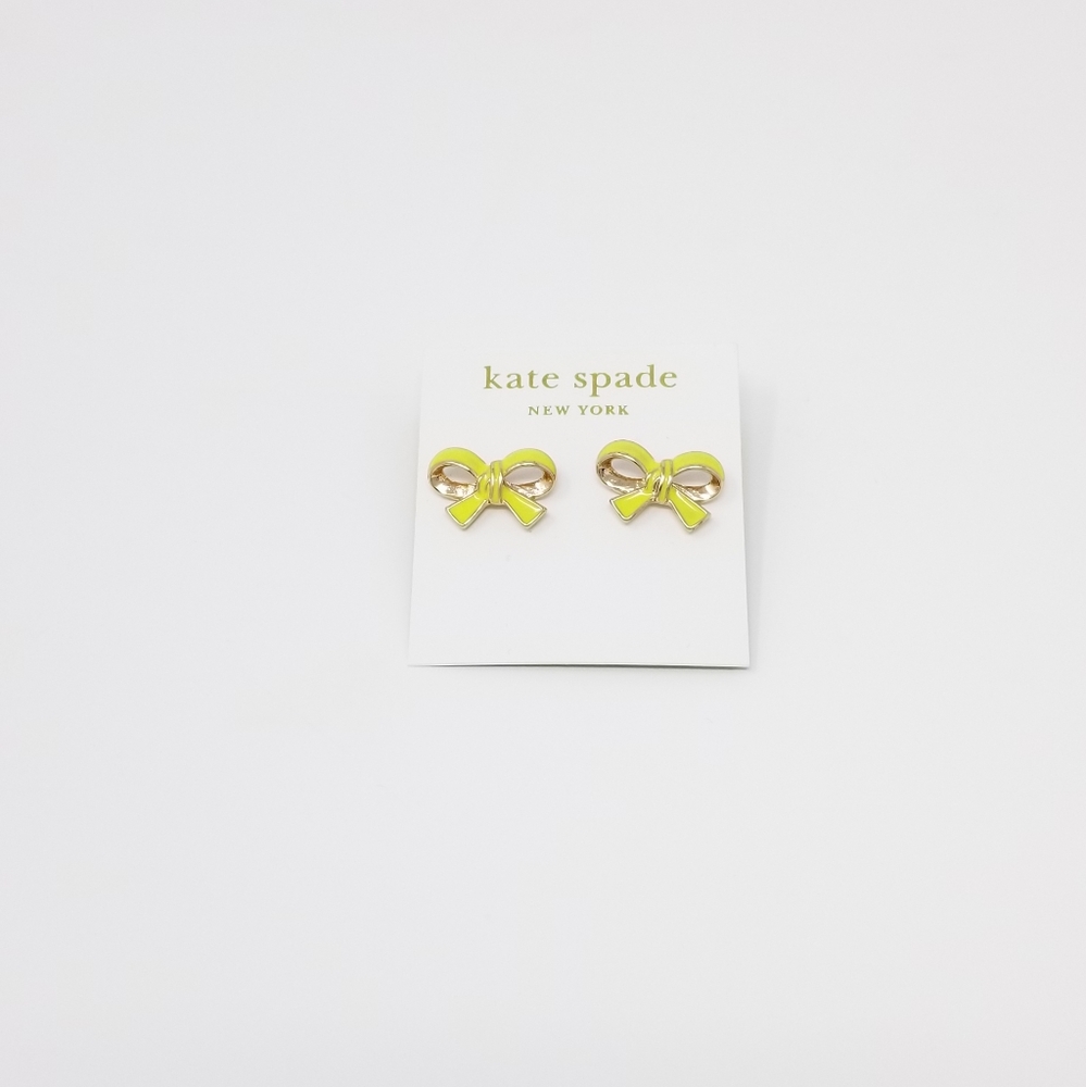Kate Spade Yellow Bow Earrings